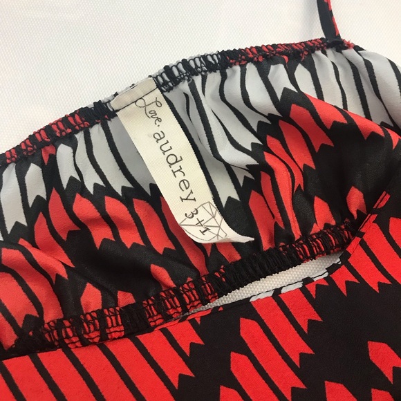 Love Audrey Red Cut out Waist Dress - Picture 5 of 8